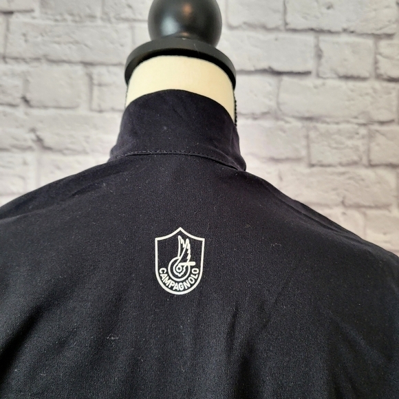 Campagnolo black rain proof cycling zipper closure windbreaker jacket size S - Picture 9 of 13